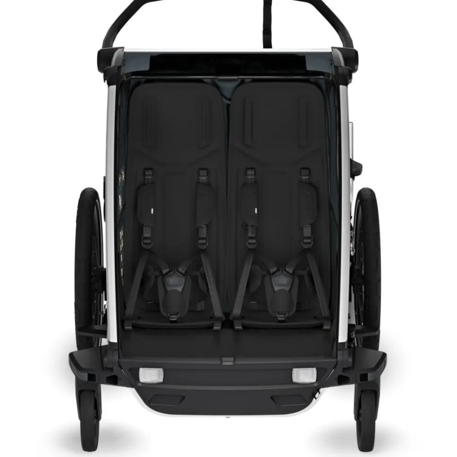Kinderkarren < Thule Chariot Cross 2 Double - Fietskar voor Kinderen - dark slate
