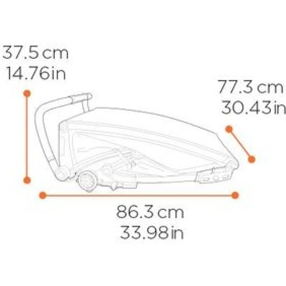 Kinderkarren < Thule Chariot Cross 2 Double - Fietskar voor Kinderen - dark slate