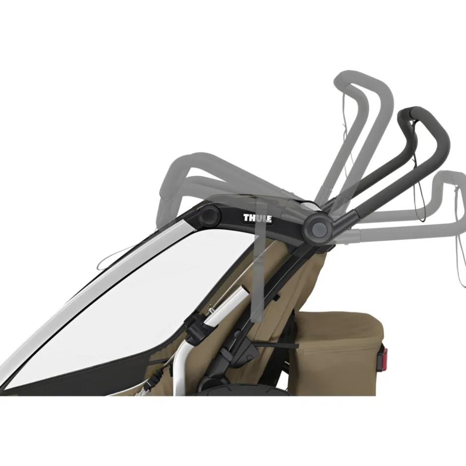 Kinderkarren < Thule Chariot Cross 2 Double - Fietskar voor Kinderen - dark slate