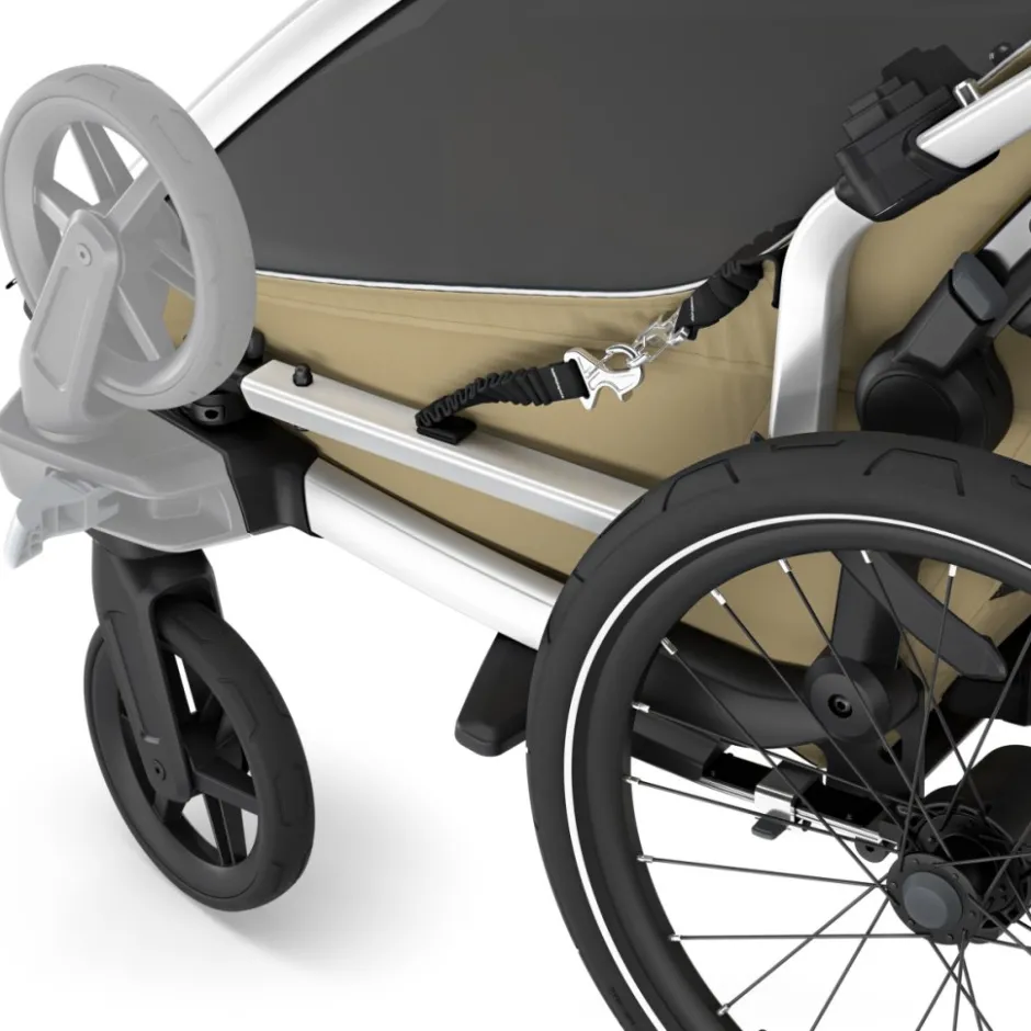 Kinderkarren < Thule Chariot Cross 2 Double - Fietskar voor Kinderen - dark slate