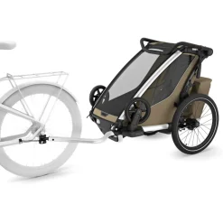 Thule Chariot Cross 2 Single - Fietskar voor Kinderen - faded khaki