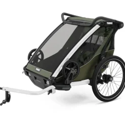 Thule Chariot Lite 2 - Fietskar voor 2 Kinderen - vintage green