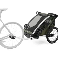Thule Chariot Lite 2 - Fietskar voor 2 Kinderen - vintage green