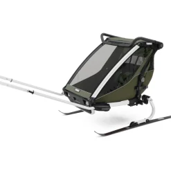 Thule Chariot Lite 2 - Fietskar voor 2 Kinderen - vintage green