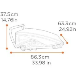Thule Chariot Sport 2 Single - Fietskar voor Kinderen - zwart