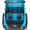 Thule Coaster XT Fietskar voor 1-2 Kinderen - Fiets + Buggy-Set - blauw