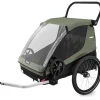 Kinderkarren < Thule Courier 3 in 1 - Fietskar voor Kinderen - Vintage Green