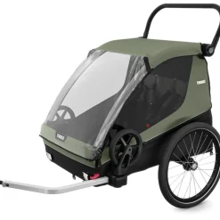 Kinderkarren < Thule Courier 3 in 1 - Fietskar voor Kinderen - Vintage Green