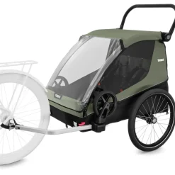 Kinderkarren < Thule Courier 3 in 1 - Fietskar voor Kinderen - Vintage Green