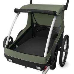 Kinderkarren < Thule Courier 3 in 1 - Fietskar voor Kinderen - Vintage Green