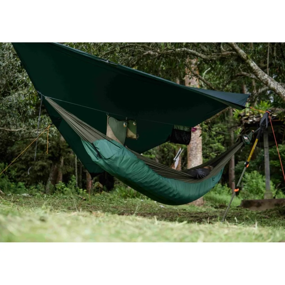 Ticket To The Moon Moon Tarp 2024 voor hangmat - Dark Green