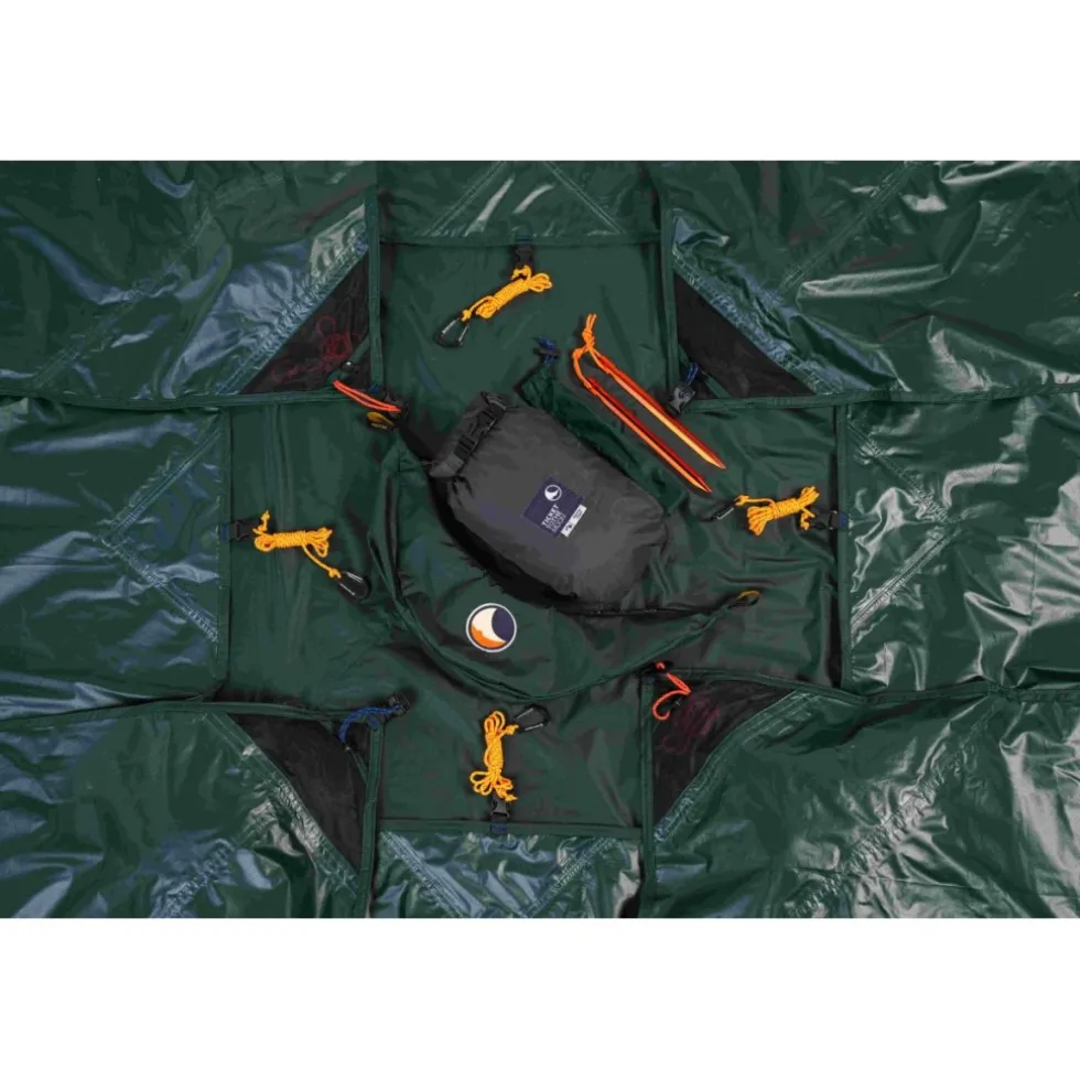 Ticket To The Moon Moon Tarp 2024 voor hangmat - Dark Green