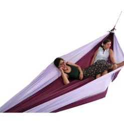 Ticket To The Moon Travel King Size Hangmat - Plum / Light Purple