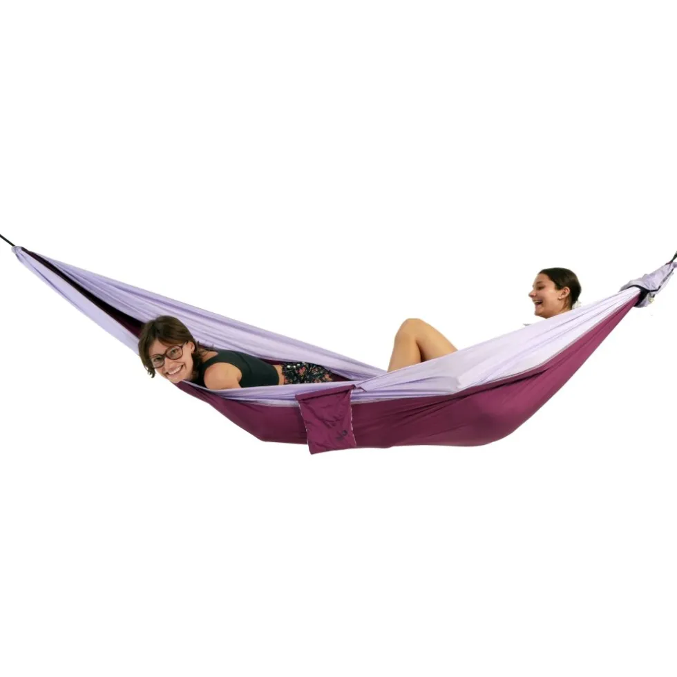 Ticket To The Moon Travel King Size Hangmat - Plum / Light Purple
