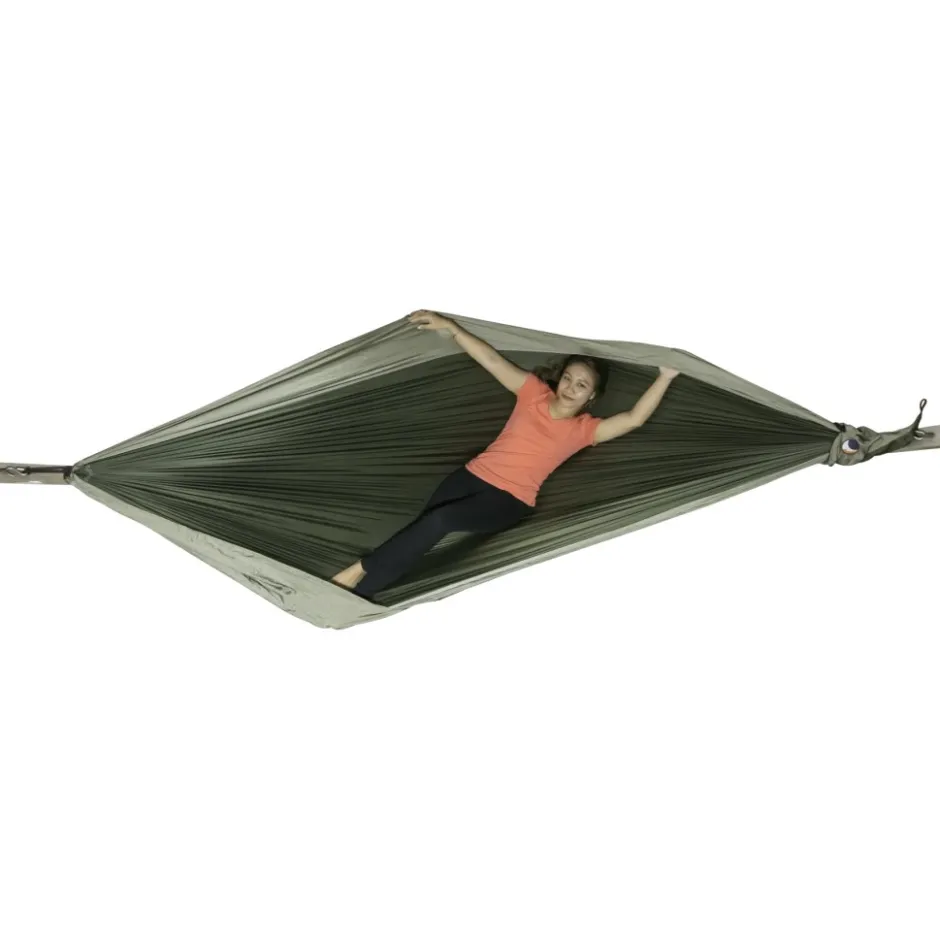 Tenten, Tarps & Hangmatten < Ticket To The Moon Travel King Size Hangmat - Army Green / Brown