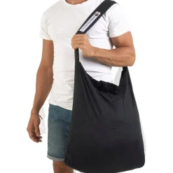 Ticket To The Moon Eco Bag Boodschappentas - Large - 30L - Zwart / Zwart