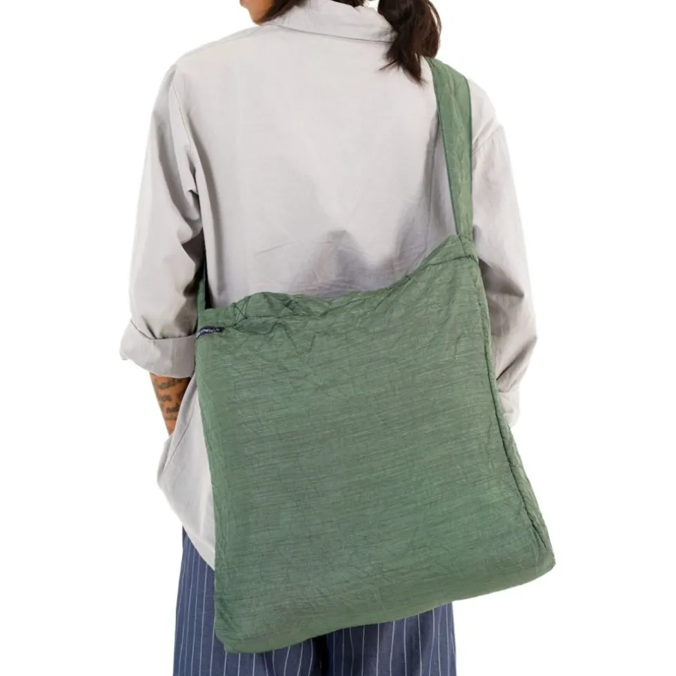 Ticket To The Moon Eco Bag Premium Boodschappentas - Medium - 15L - Sage Green