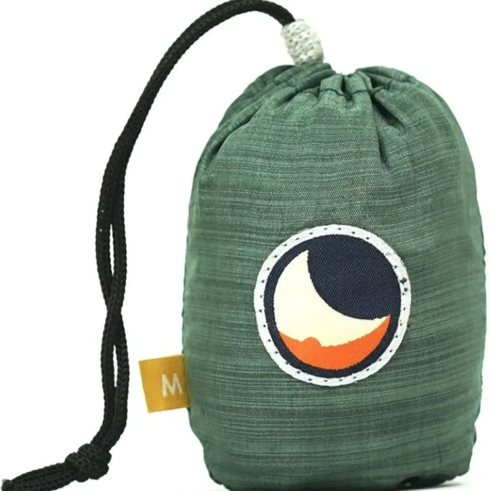 Ticket To The Moon Eco Bag Premium Boodschappentas - Medium - 15L - Sage Green