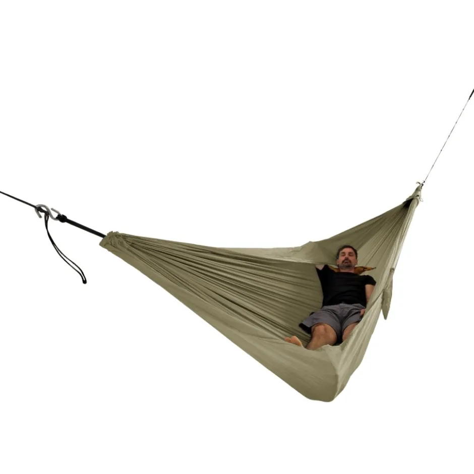 Tenten, Tarps & Hangmatten < Ticket To The Moon Travel King Size Hangmat - Recycled & Blue Sign Fabric - Bruin / Bruin