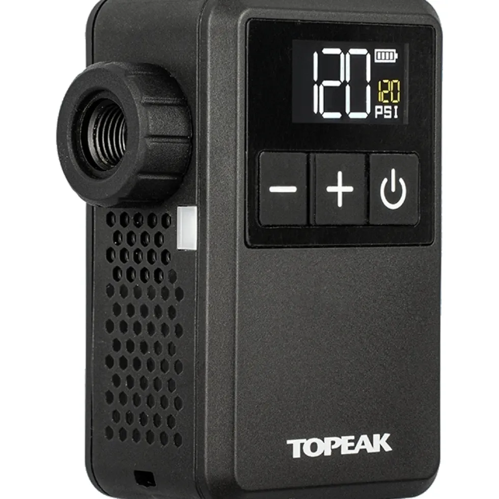 Topeak E-Booster Digital Mini Batterij-Luchtpomp - zwart