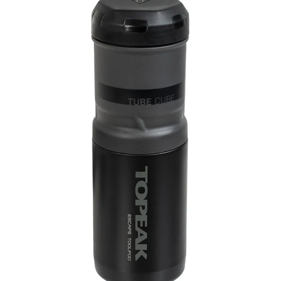 Gereedschapstassen < Topeak Escape Pod+ met Tube Cube Gereedschapsfles - 750 cm³