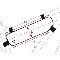 Topeak MidLoader Frametas - 4.5L - zwart