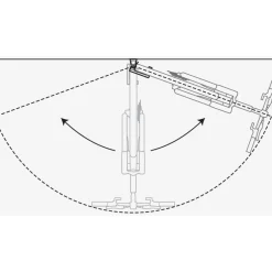 Muurbeugels < Topeak Swing-Up EX Holder Muurbeugel