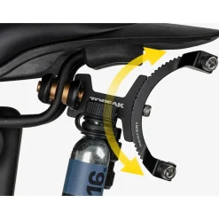Topeak Tri-BackUp Elite 2 voor 90° Zadelrail Bevestiging van de Fleshouder