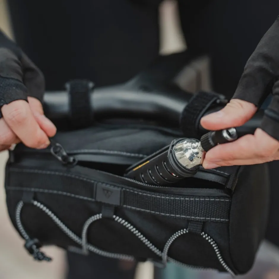 Stuurtassen < Topeak Tubular BarBag Slim Stuurtas 1.5 L - zwart