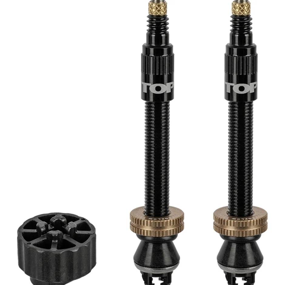 Banden Accessoires En Tubeless|Gereedschap En Onderhoud < Topeak TurboFlow Ventielset 45/60/80 mm