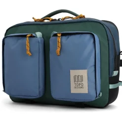 Reistassen & Sporttassen|Reistassen & Sporttassen < Topo Designs Global Briefcase Tas - 20L - Stone Blue/Forest