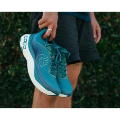Topo Athletic Aura Hardloopschoenen Heren - teal/white