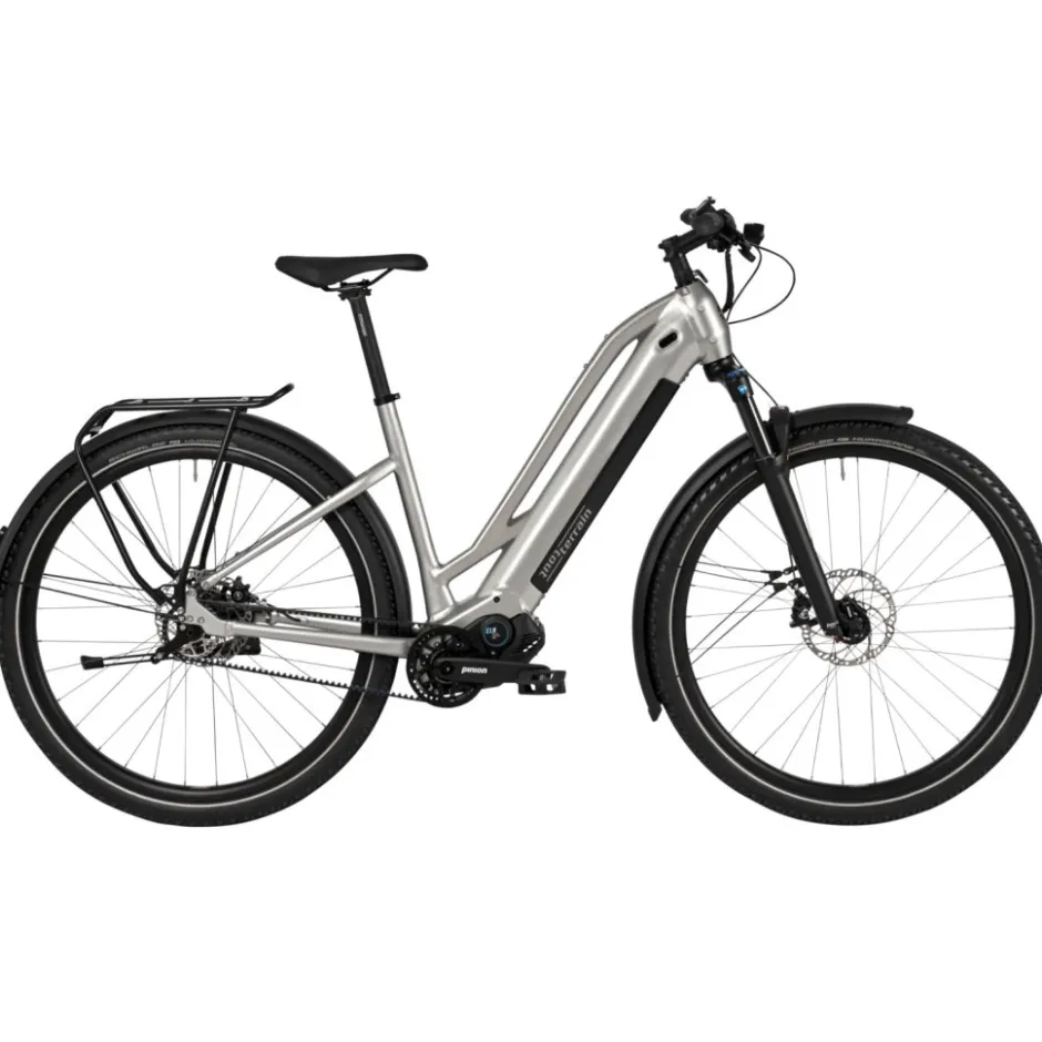 Elektrische Fietsen < Tout Terrain APPIA Mixte eect 5.1 Pinion E1.9 - E-bike met Riemaandrijving - 2026 - cromo ucido matt