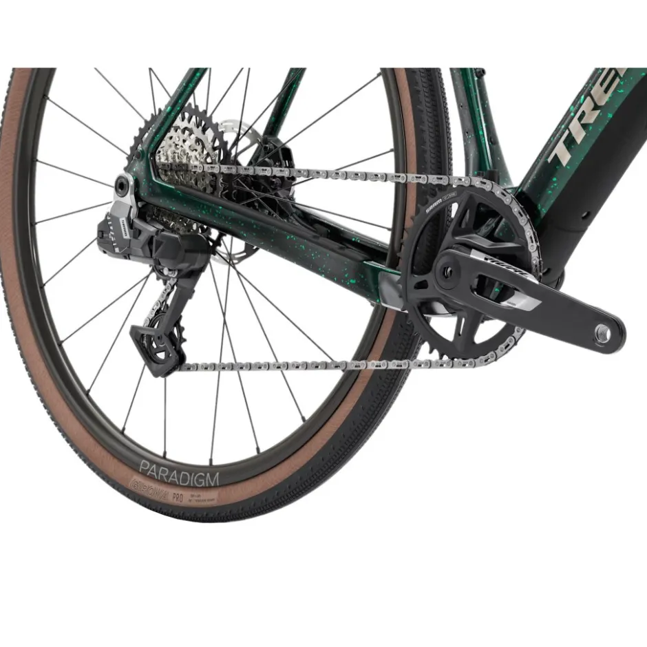 Gravelbikes Bikepacking < Trek CHECKPOINT S 6 AXS Gen 3 - Carbon Grave Bike - 2026 - Dark Green / Ivy Soke Spatter