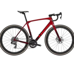 Trek DOMANE SLR 9 AXS Gen 4 - Carbon Racefiets - 2026 - Metallic Red Smoke to Red Carbon Smoke