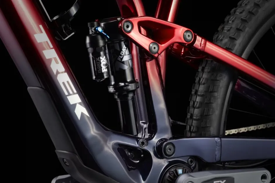 Elektrische Fietsen|E-Mtb Full Suspension < Trek FUE EXe 8 GX AX T-Type - 29" E-TB - 2025 - Rage Red to Deep Dark Bue Fade