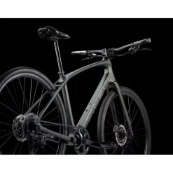 Trek FX SPORT SL 5 - Carbon Fitnessfiets - 2026 - Matte Black Olive / Deep Smoke