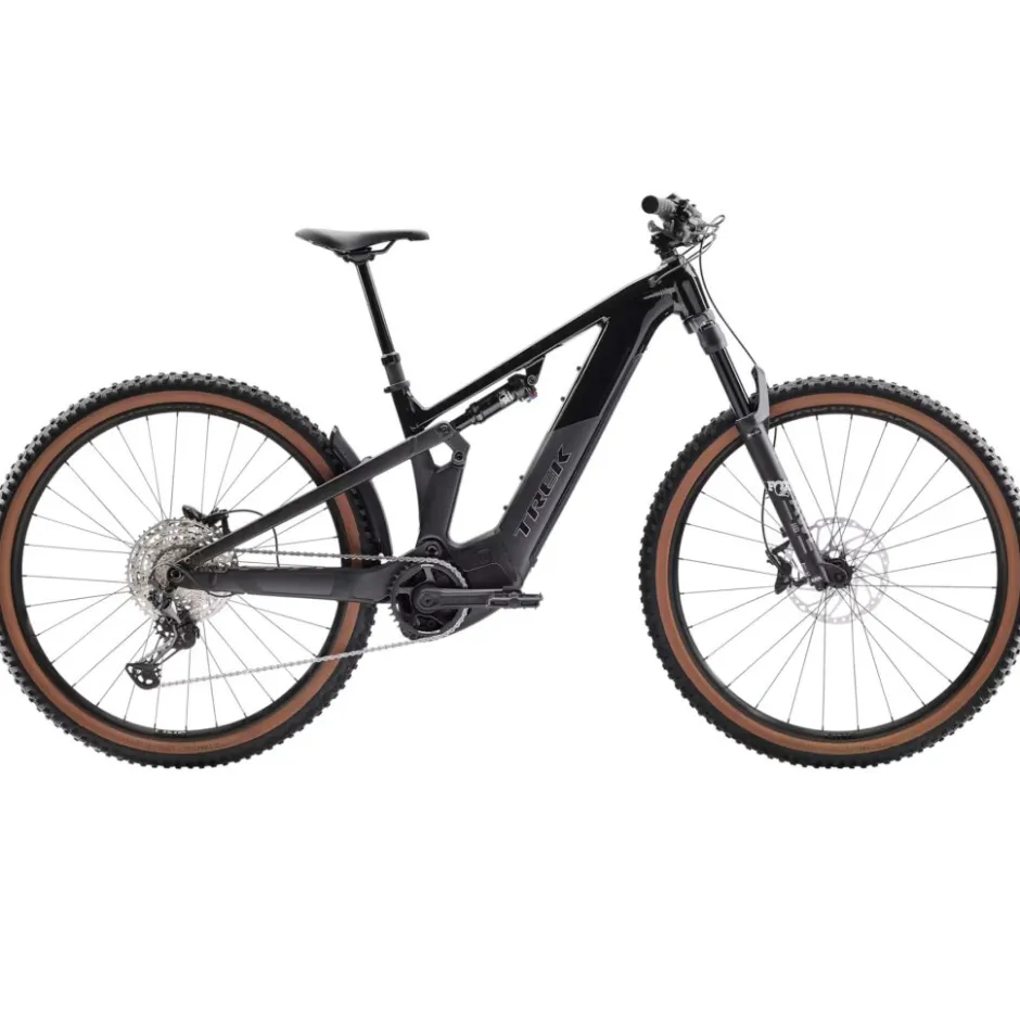 Elektrische Fietsen|E-Mtb Full Suspension < Trek Powerfy+ FS 6 Gen 4 - 29" E-TB - 2025 - Goss Dark Star / atte Dark Web