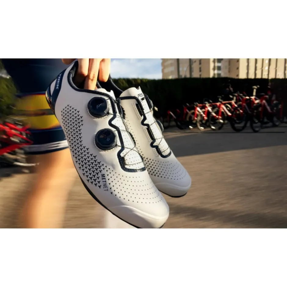 Wielrenschoenen|Wielrenschoenen < Trek RSL Road Racefietsschoenen - Wit/Zilver