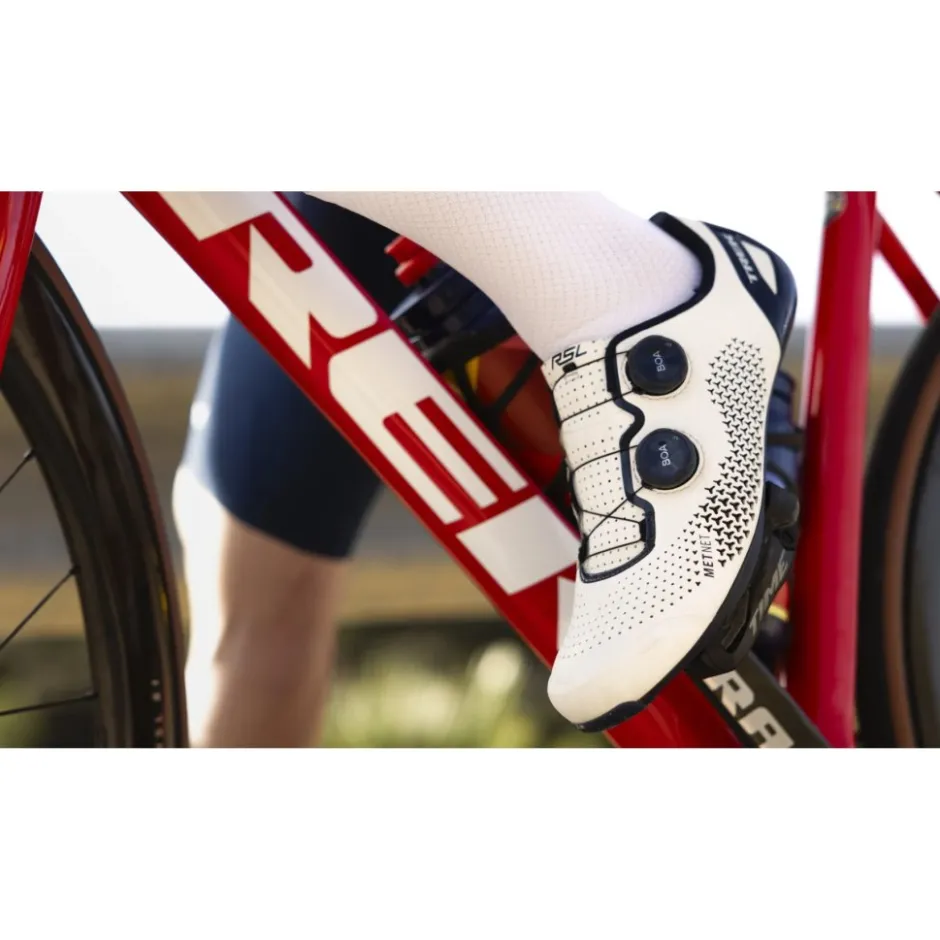 Wielrenschoenen|Wielrenschoenen < Trek RSL Road Racefietsschoenen - Wit/Zilver