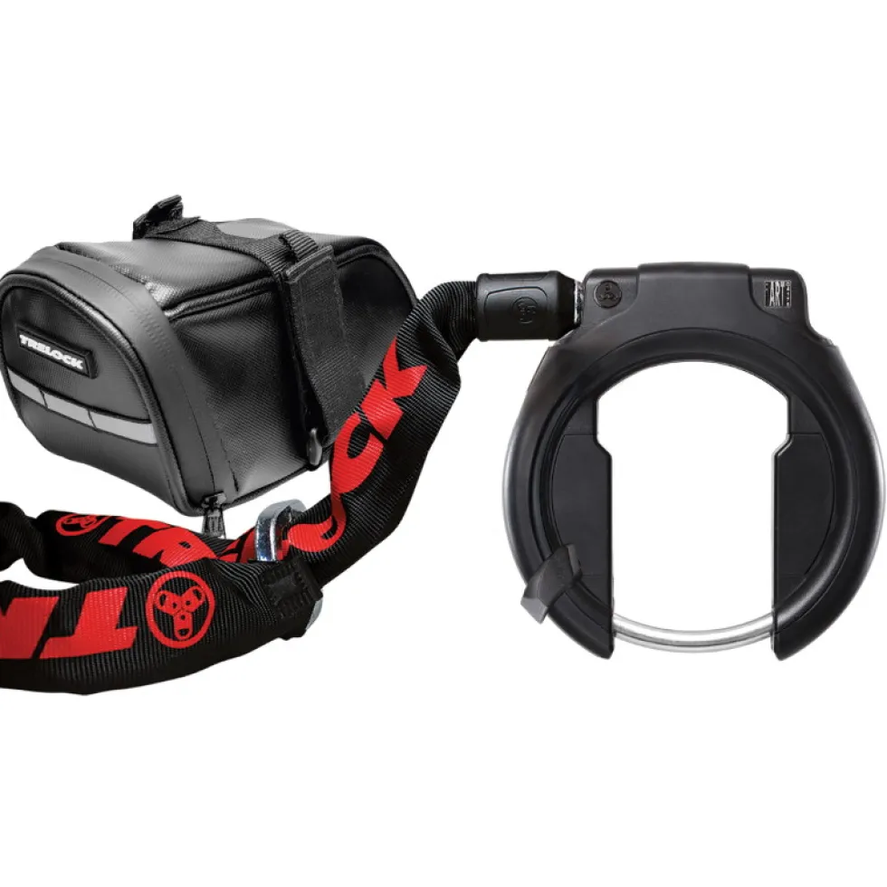 Trelock RS 453 AZ Protect-O-Connect Frameslot/ZR 355 Insteekketting/Zadeltas Set