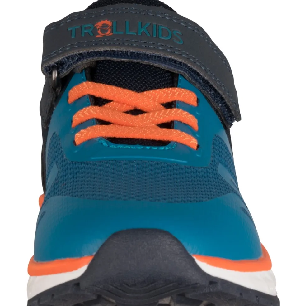 Trollkids Alesund Sneakers Kinderen - Atlantic Blue/Dark Navy/Glow Orange