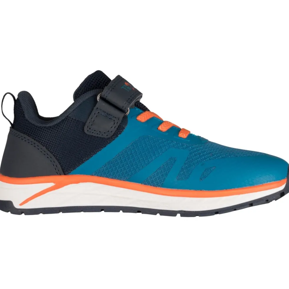 Trollkids Alesund Sneakers Kinderen - Atlantic Blue/Dark Navy/Glow Orange