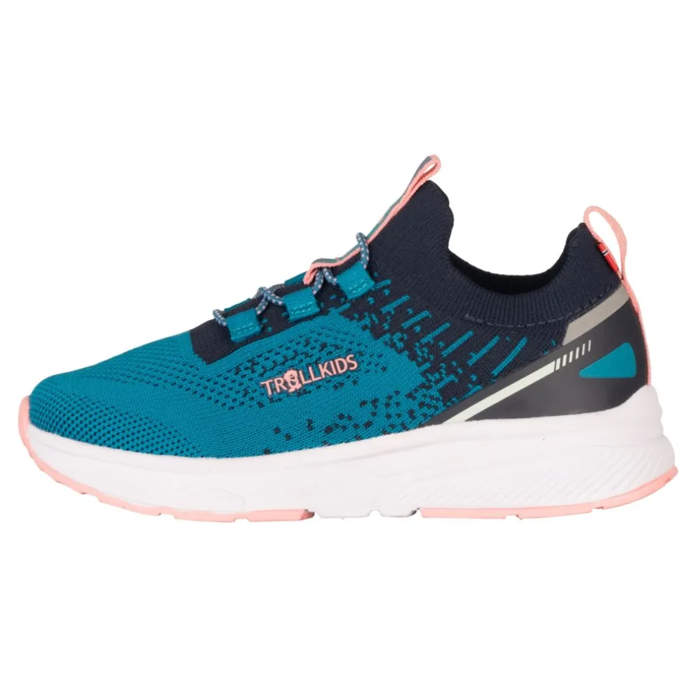 Trollkids Balestrand Sneaker Kinderen - Harbor Blue/Madeira Blue/Peony Rose