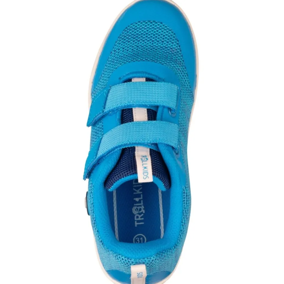 Trollkids Eikefjord Hiker Barefoot Schoenen Kinderen - Pool Blue/Dark Indigo