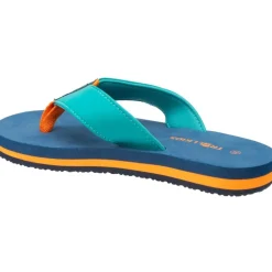 Trollkids Haukland Strand sandalen voor kinderen - Madeira Blue/Lagoon Green/Sahara Sunset