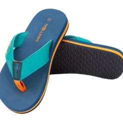 Trollkids Haukland Strand sandalen voor kinderen - Madeira Blue/Lagoon Green/Sahara Sunset