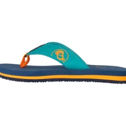 Trollkids Haukland Strand sandalen voor kinderen - Madeira Blue/Lagoon Green/Sahara Sunset