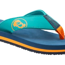 Trollkids Haukland Strand sandalen voor kinderen - Madeira Blue/Lagoon Green/Sahara Sunset