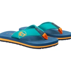 Trollkids Haukland Strand sandalen voor kinderen - Madeira Blue/Lagoon Green/Sahara Sunset